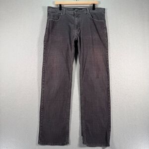 Vintage Calvin‎ Klein Corduroy Pants Mens 36x32 Gray Y2K Straight Leg Comfort